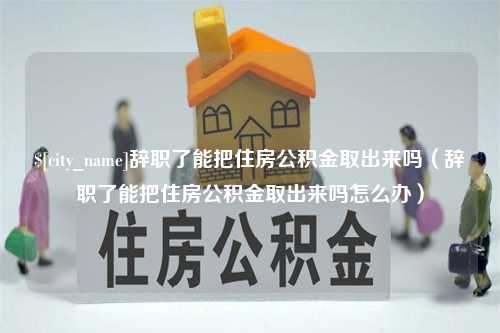 南阳辞职了能把住房公积金取出来吗（辞职了能把住房公积金取出来吗怎么办）